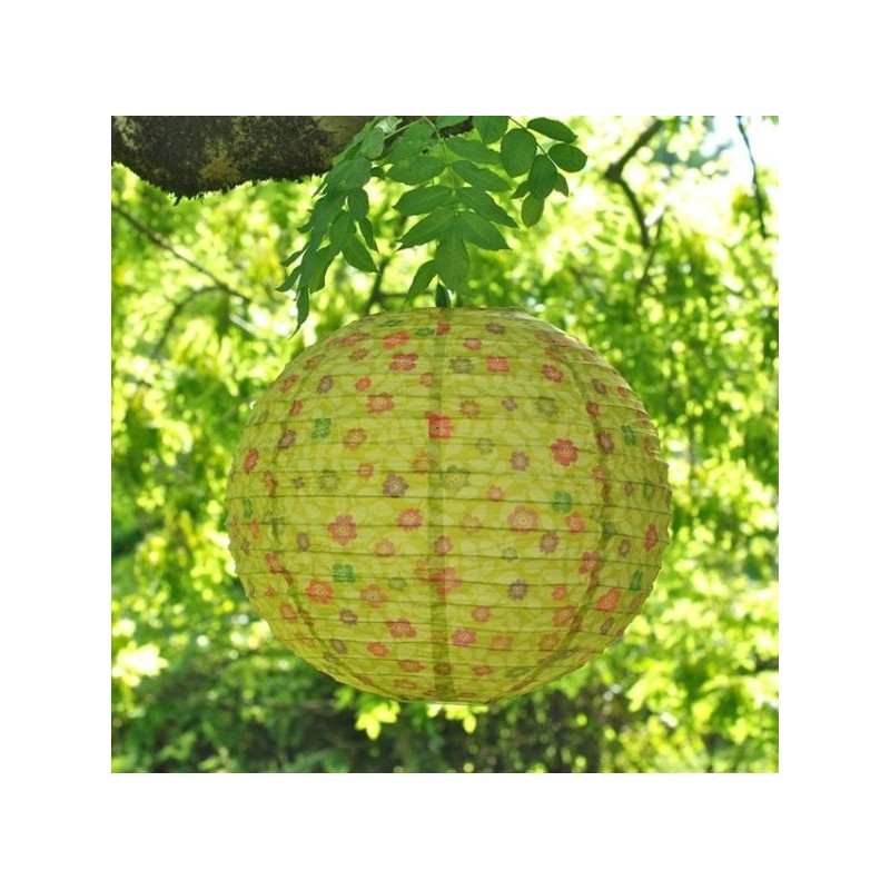 Boule japonaise en papier "prairie" Boule japonaise en papier "prairie"