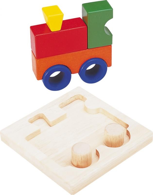 Puzzle en bois 3D 'locomotive'