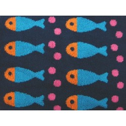 Serviette de toilette 'Swim bleu'