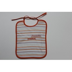 Bavoir à lacets 'dimanche'
