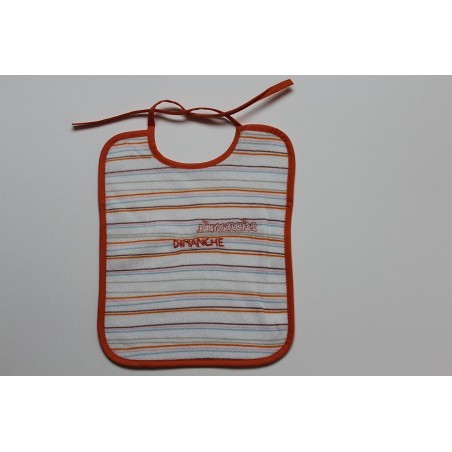 Bavoir à lacets 'dimanche'
