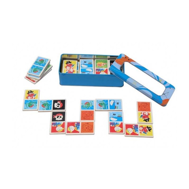 Jeu de dominos en bois &#039;Pirates&#039;