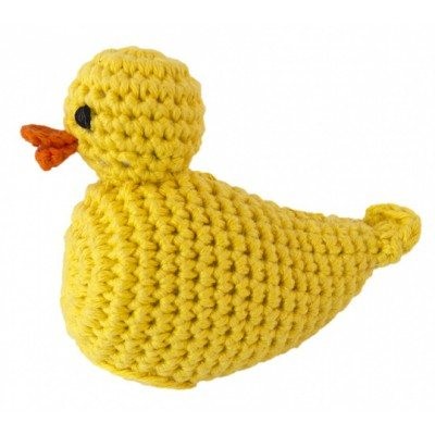 Hochet 'canard jaune' crochet