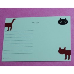 Carte postale 'Silhouette Neko' 