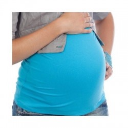 Bandeau de grossesse 'Basic' bleu aqua