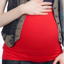 Bandeau de grossesse 'Basic' rouge