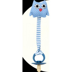 Attache sucette 'Owl Blue'