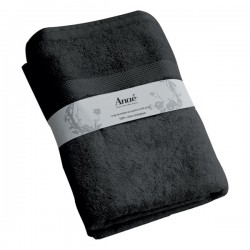 Serviette de toilette en coton bio 'gris foncé' 