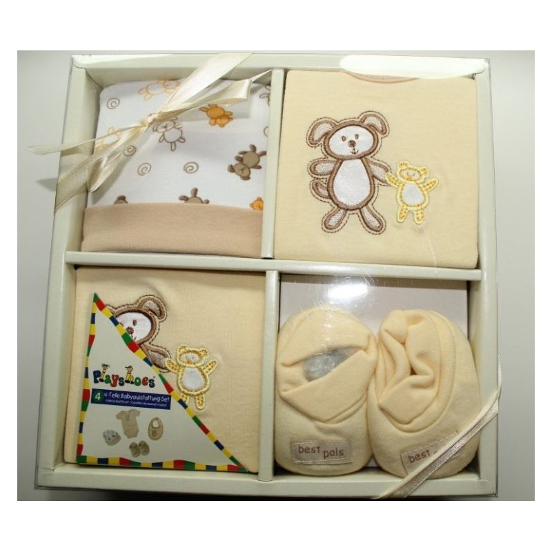 Coffret trousseau de naissance 4 pièces Coffret trousseau de naissance 4 pièces