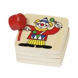 Petit livre imagier en bois 'le clown'