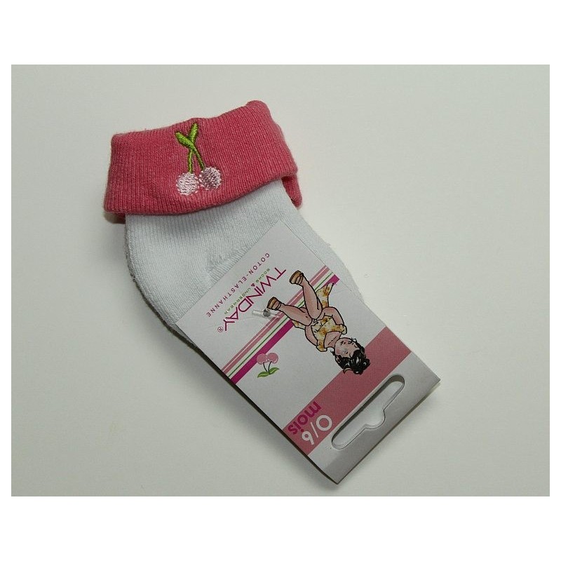 Chaussettes roses 'Twinday' 0-6 mois Chaussettes roses 'Twinday' 0-6 mois