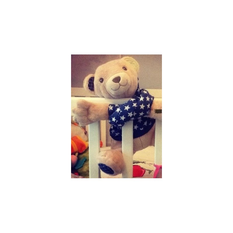 Doudou peluche Rock Bleu 'Piou Piou & Merveilles'' Doudou peluche Rock Bleu 'Piou Piou & Merveilles''
