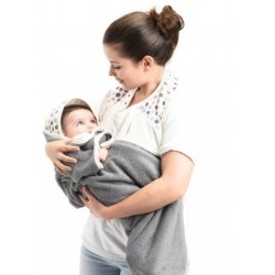 Serviette-Sortie de bain Papillon Couleur Taupe