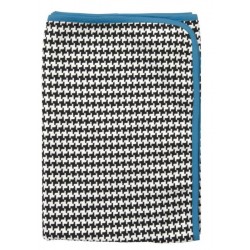 Plaid multifonction bleu 100 % coton 