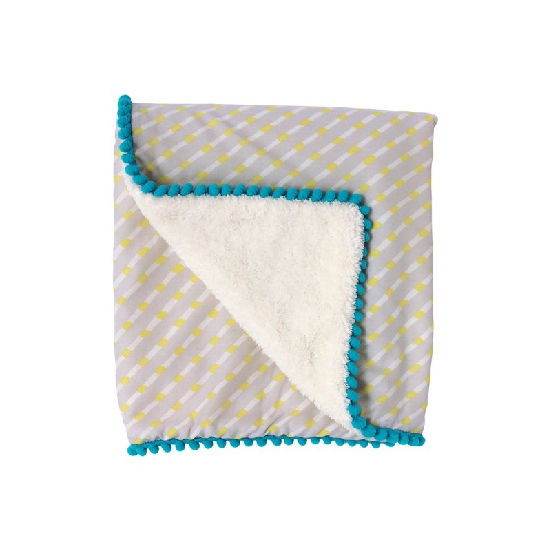 Plaid-couverture 100 % coton 'RonRon Papillon' Plaid-couverture 100 % coton 'RonRon Papillon'