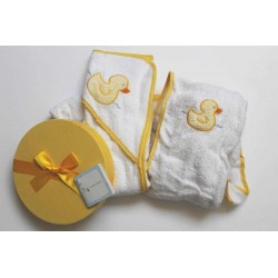 coffret de bain bébé jaune 