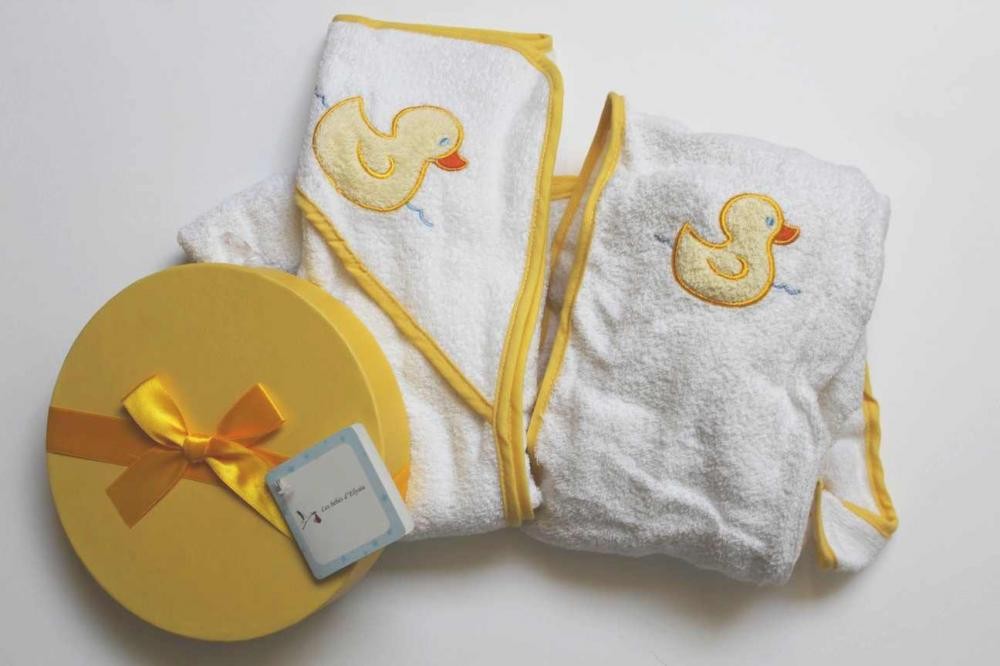 coffret de bain bébé jaune