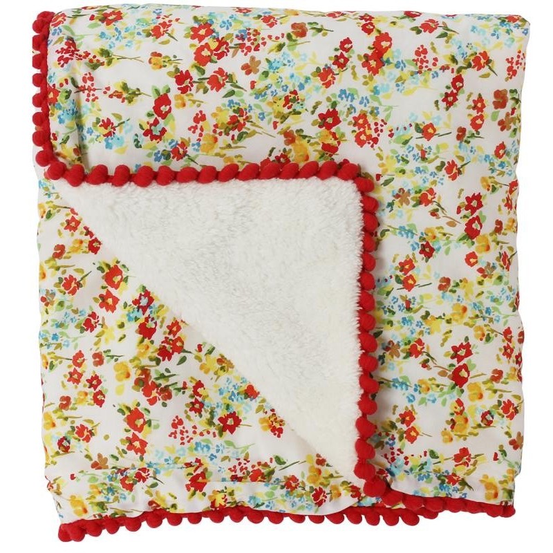 Plaid-couverture 'RonRon Fleurs des Champs' nanana Plaid-couverture 'RonRon Fleurs des Champs' nanana