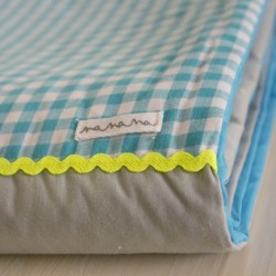 Plaid ZZZ Vichy turquoise  nanana 