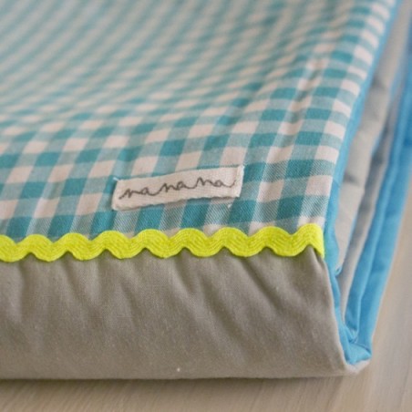 Plaid ZZZ Vichy turquoise  nanana