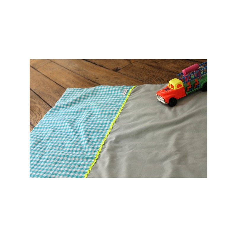 Plaid ZZZ Vichy turquoise  nanana