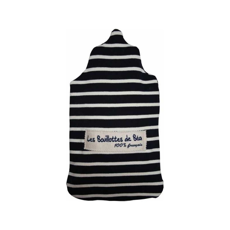 Bouillotte marinière marine rayé écru Bouillotte marinière marine rayé écru