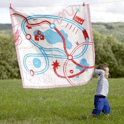 Tapis de jeux en coton bio'Circuits' 