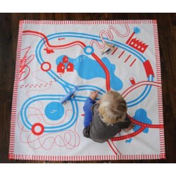 Tapis de jeux en coton bio'Circuits' 