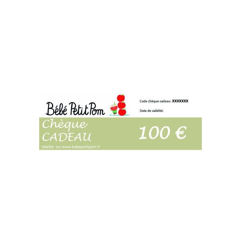 Chèque cadeau 100€ Chèque cadeau 100€