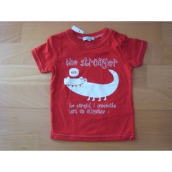 Tee-shirt rouge 'In Extenso' 12 mois 