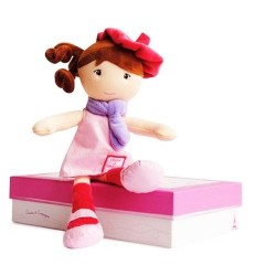 Poupée Chiffon 'Melle Doudou Paris' Doudou & Compagnie
