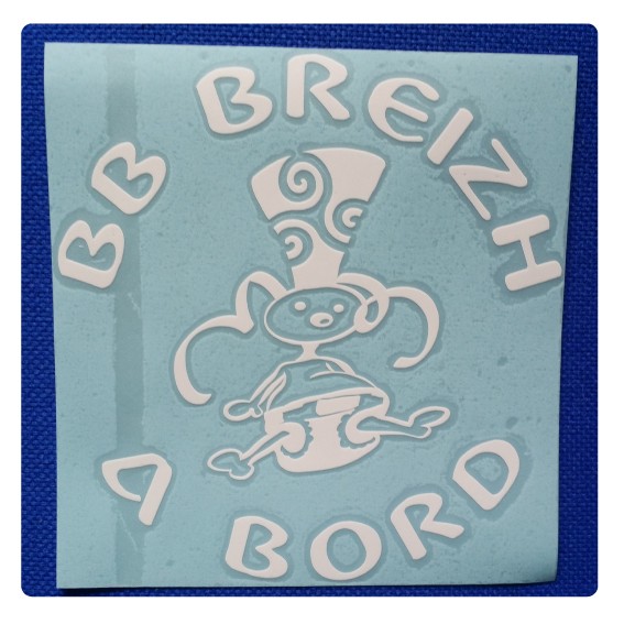 Sticker 'BB Breizh à Bord'...