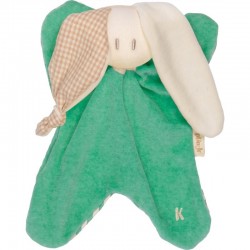 Doudou bio vert oreilles à...