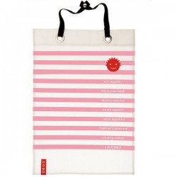Grand bavoir, serviette de table en rose