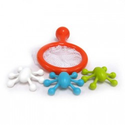 3 Jouets de bain et filet