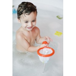 3 Jouets de bain et filet 