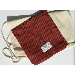 Protection en coton extensible multifonction Rayée orange-brun