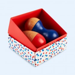 2 Mini maracas en bois 'Marin'