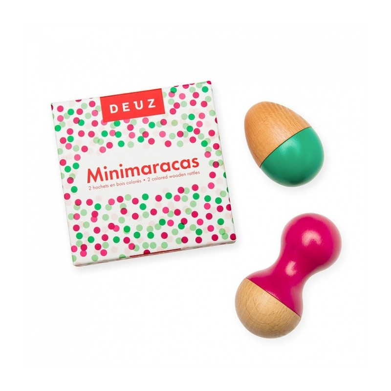2 Mini maracas en bois 'Lili' DEUZ