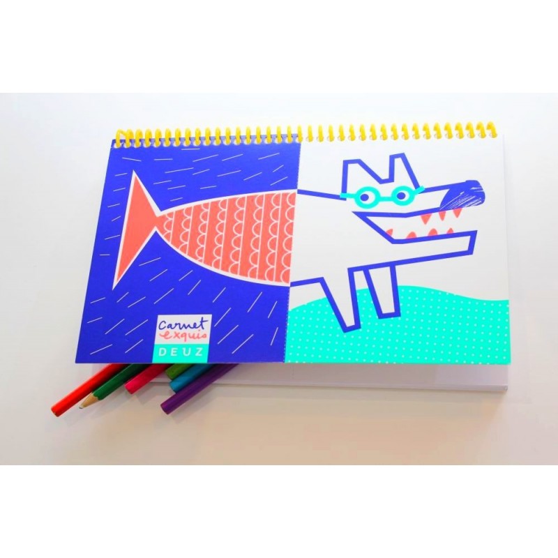 Carnet à dessins 'Exquis Loup' Carnet à dessins 'Exquis Loup'