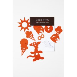 Guirlande Figurines "Zibuletes" orange 