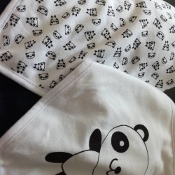 2 Bavoirs Bandana "Panda" 