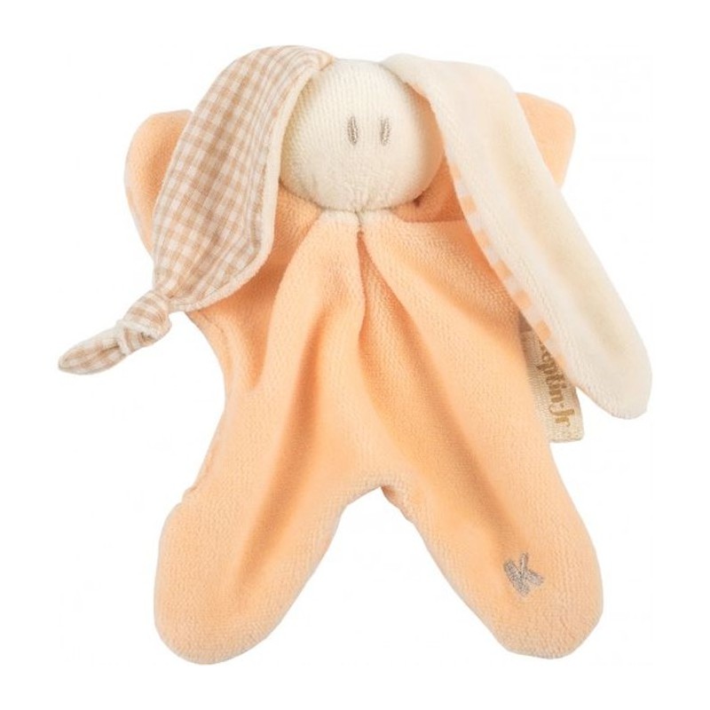 Doudou bio oreilles à carreaux -Pêche Keptin-Jr