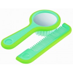 Brosse à cheveux miroir et peigne 