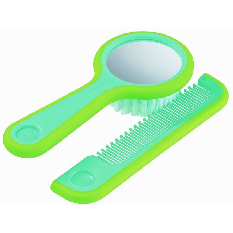 Brosse à cheveux miroir et peigne