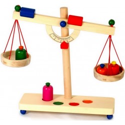 Balance en bois massif