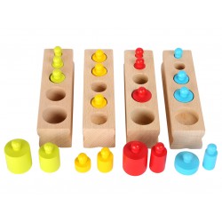 Jeu de poids à emboiter 4 couleurs