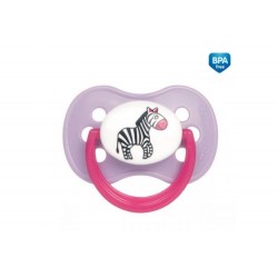 Sucette rose bout rond ZEBRE taille: B