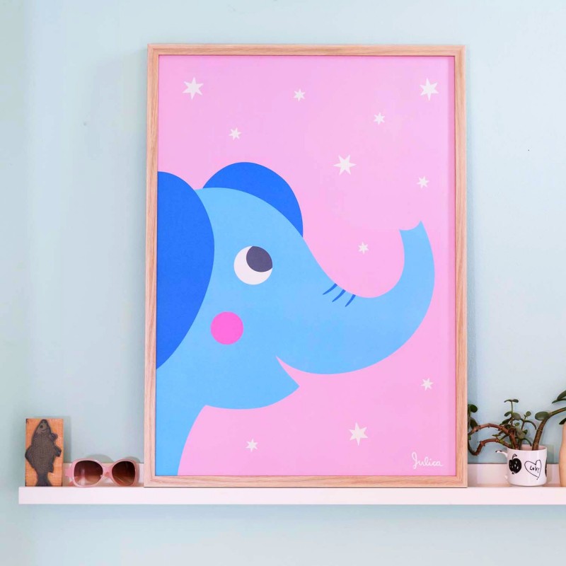 Affiche Phosphorescente 'Eléphant' Affiche Phosphorescente 'Eléphant'