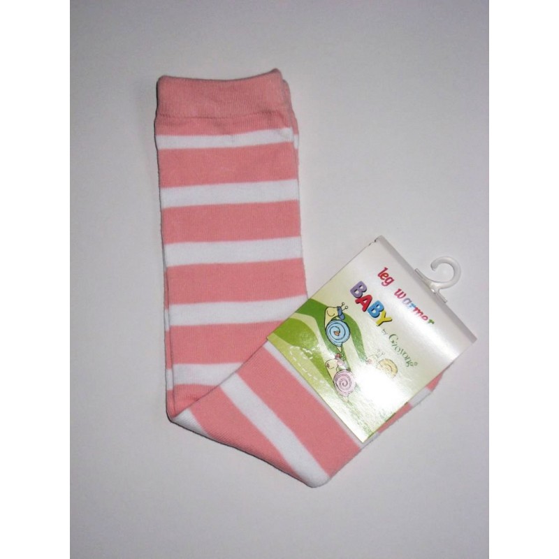 Jambières Enfant-Babylegs rayées rose et blanc Jambières Enfant-Babylegs rayées rose et blanc